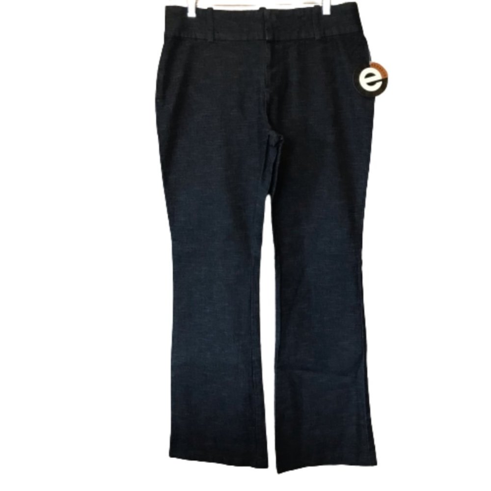 ellemenno Indigo Stretch Business Casual Trousers No Pockets Size 15 (14 Women)